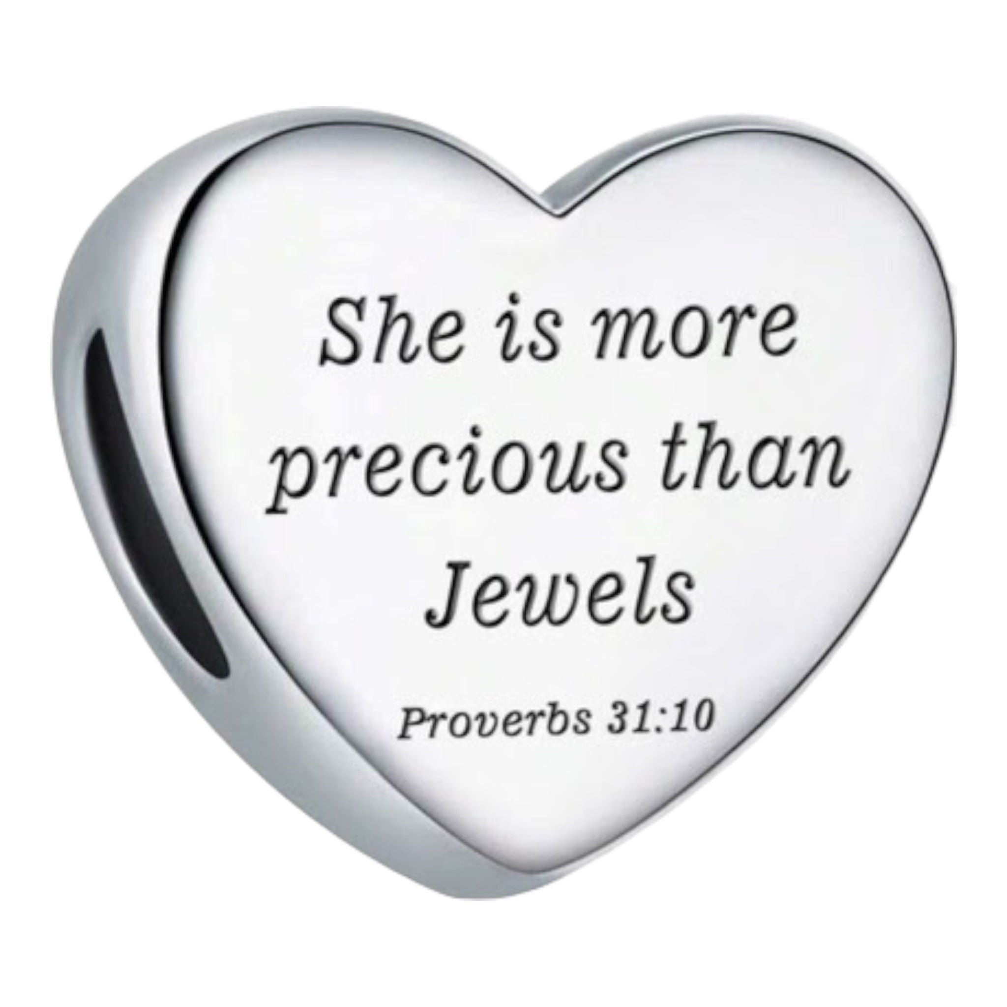D'Dora Collection - Charm - Precious Heart Scripture