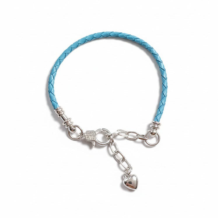 D'Dora Collection - လက်ကောက် - ကောင်းကင်ပြာရောင် ချိတ်ဆွဲထားသော နှလုံးပုံ