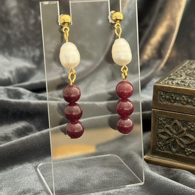 ပုလဲလည်စည်းစုစည်းမှု - နားကပ် - ဂါနက်