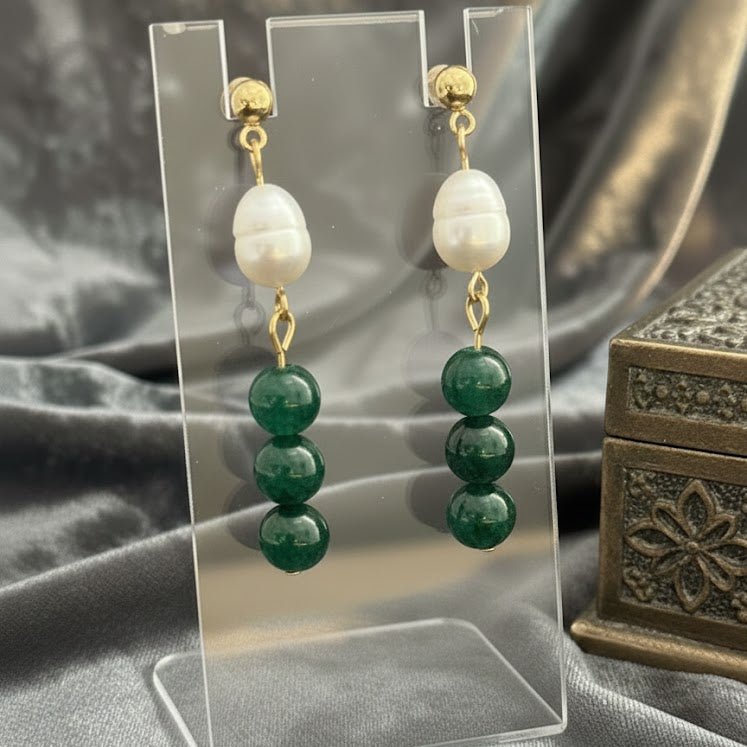 ပုလဲလည်စည်းစုစည်းမှု - နားကပ် - မြရောင်