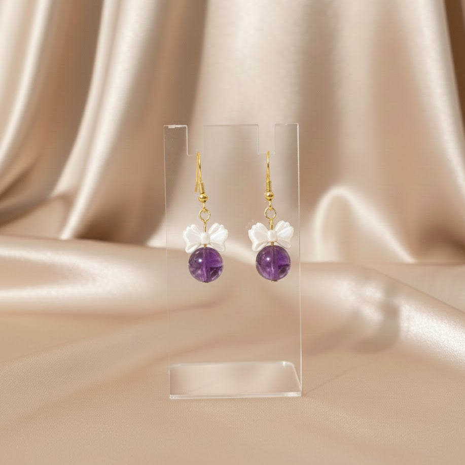 Mini Drop - Earring - Amethyst