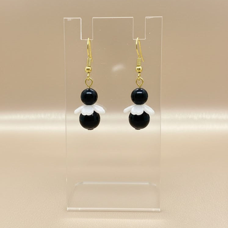 Angle Drop Collection - Earring - Black Onyx