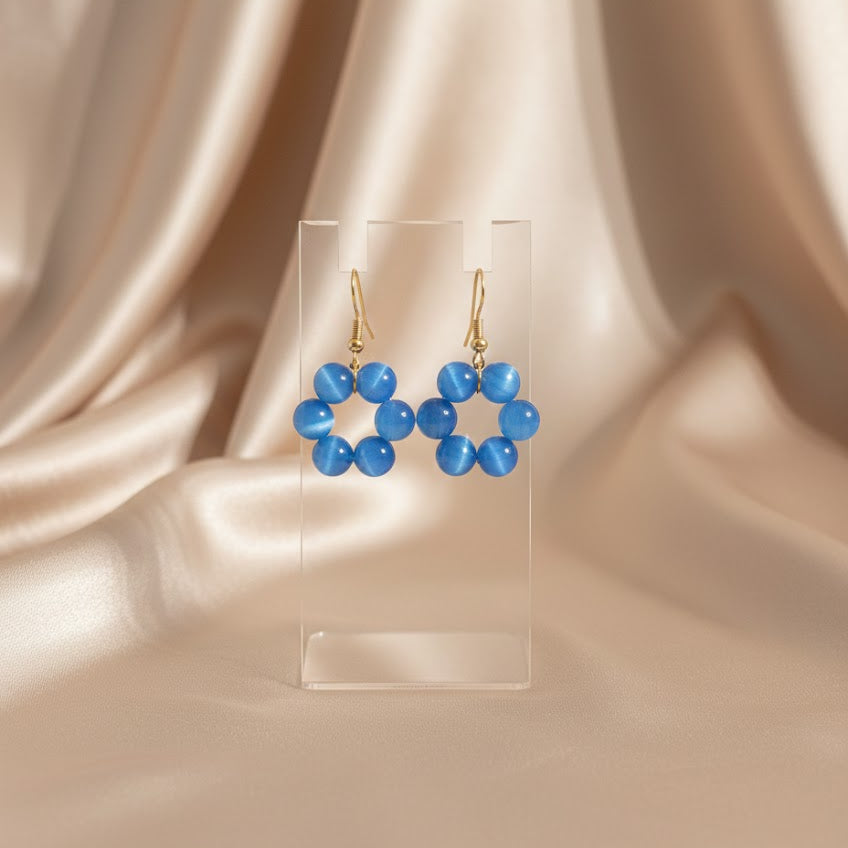 Halo Drop - နားကပ် - အပြာရောင်ကြောင်မျက်လုံး