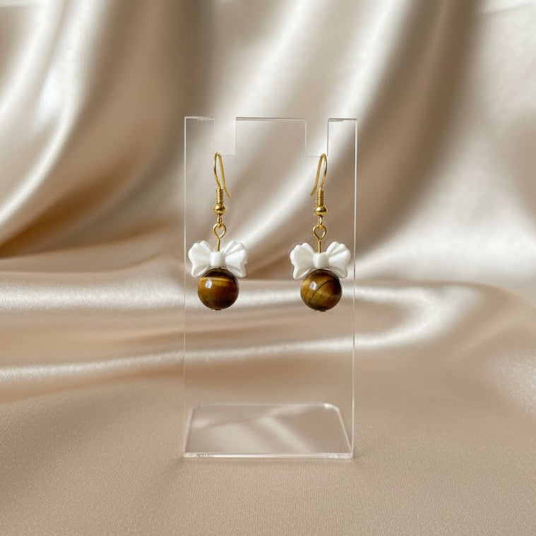 Mini Drop - Earring - Tiger Eye